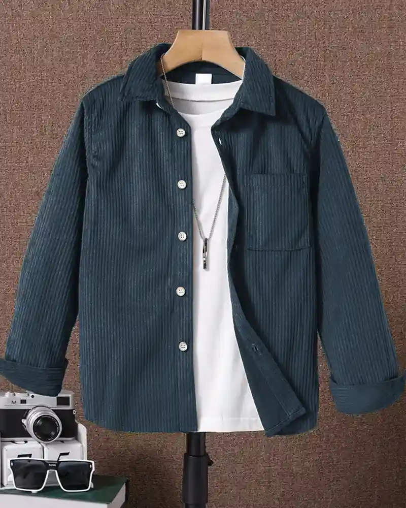 HASMI TRENDZ MEN REGULAR FIT STRIPE SPREAD COLLAR ASUAL SHIRTS
