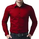 MANS SOLID MAROON FULL SLEVE SHIRT
