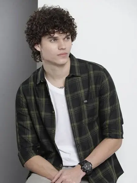 The Indian Garage Co. Men's Checkered Casual Shirt