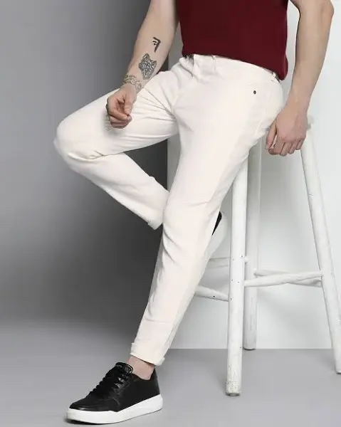 Formal white jeans
