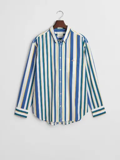 GANT MEN STRIPED CASUAL BLUE