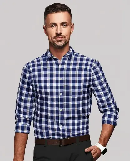  Premium Cotton Checkered Formal Shirt for Men – Checks Regular Fit Full Sleeves Check Dress Shirt, Smart Formals, Work Wear, Business Casual Be the first to review this product
